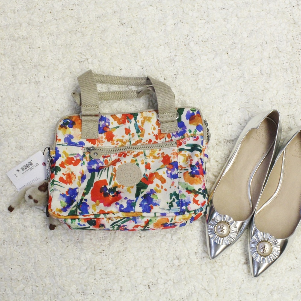 Kipling Brent Printed Double Compartment Handbag